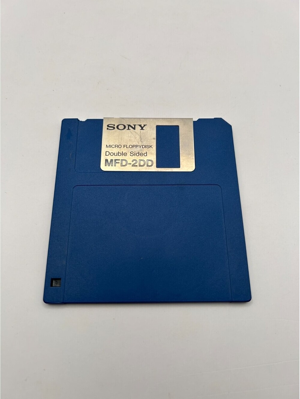 Sony MFD-2DD Micro Floppydisk 3.5" Double Sided 720KB Blue Vintage Floppy Disk